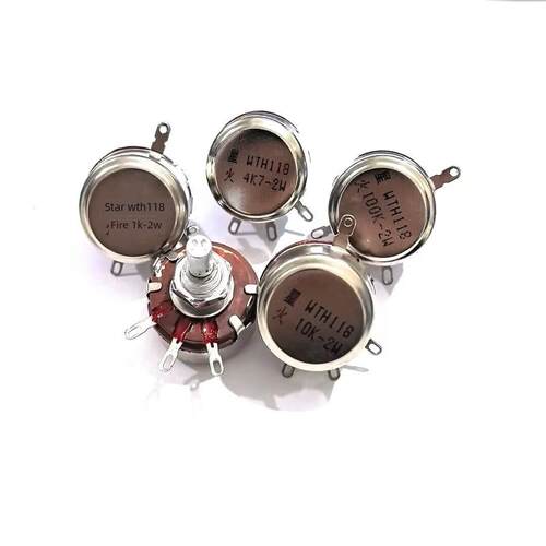 正品南通星火单匝碳膜电位器Wth118-1A 2W 1K 4K7 10K 47K 470K