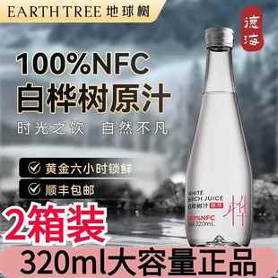 2箱 地球树100%天然白桦树原液小兴安岭白桦树汁饮纯正整箱9瓶