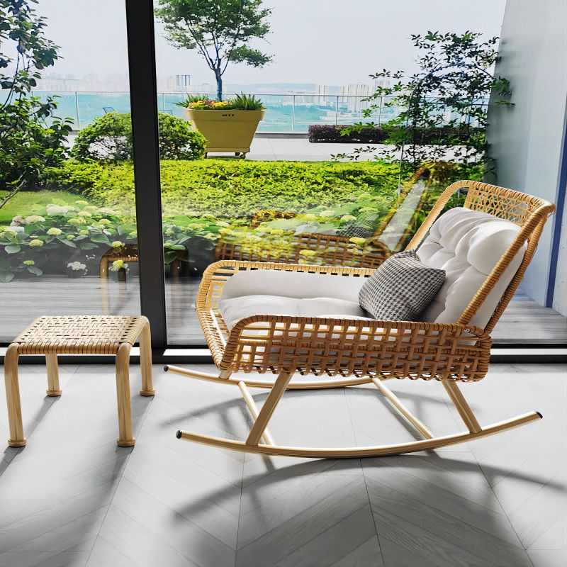摇摇椅躺椅成人阳台懒人沙发可睡觉休闲午休藤椅逍遥复古户外椅子