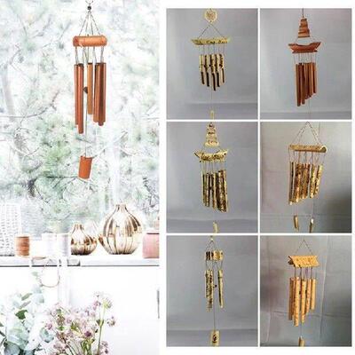Handmade Antique Tubes Bell Bamboo Wind Chimes Pendant