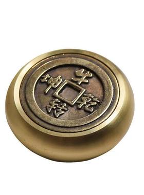 纯黄铜手把件摆件旋转麻将指尖陀螺胡赢钱减压神器打牌桌面吉祥