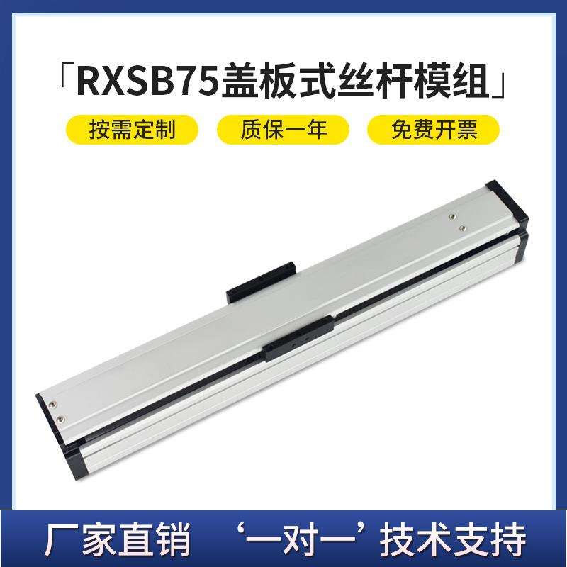 RXSB75盖板滚珠丝杆滑台半封闭直线导轨精密线性直线模组自动