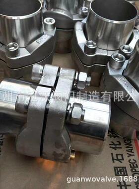 SAE不锈钢304/316L分体式高压法兰JB4187B型AFKV油管接头YZB1096