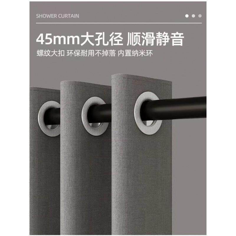 JUb卫生间磁洗弧形浴帘CkzM4hC2杆免打孔浴室隔帘防水防霉吸淋浴