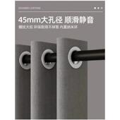 26Ub卫生免间弧形浴帘杆打浴室隔断帘孔防水防霉磁吸淋浴房间洗J