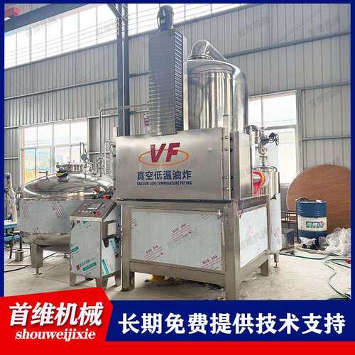 vf 鱼脆皮干莲子加设备 香酥小UKD工黄低温炸机 莲藕脆真空油油炸