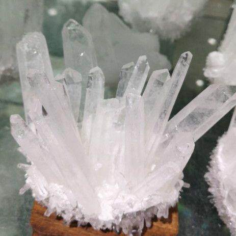 白水晶簇水晶原石水晶柱绿黄紫水晶花菊花石风水摆件图片
