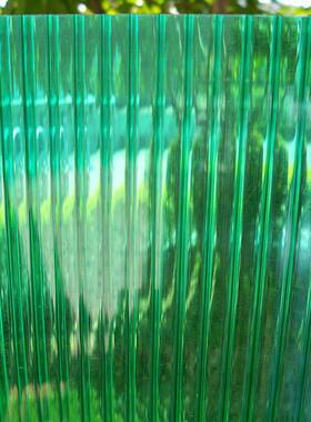 10mm阳光板 越美中空阳光板 2.1*6m大棚阳光板 透光双层阳光板