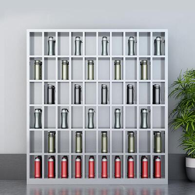 不锈钢水杯柜茶杯放置收纳柜健身房储物柜钢制柜更衣柜文件柜移动