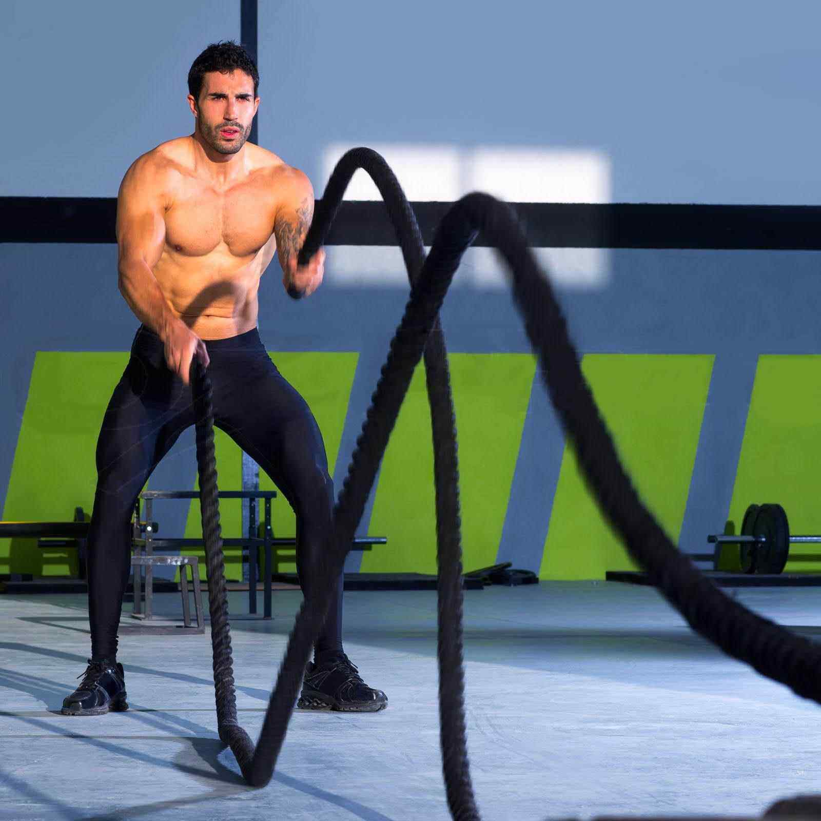 厂家 体能训练绳肌肉大甩绳家用商用战绳健身绳UFC格斗绳