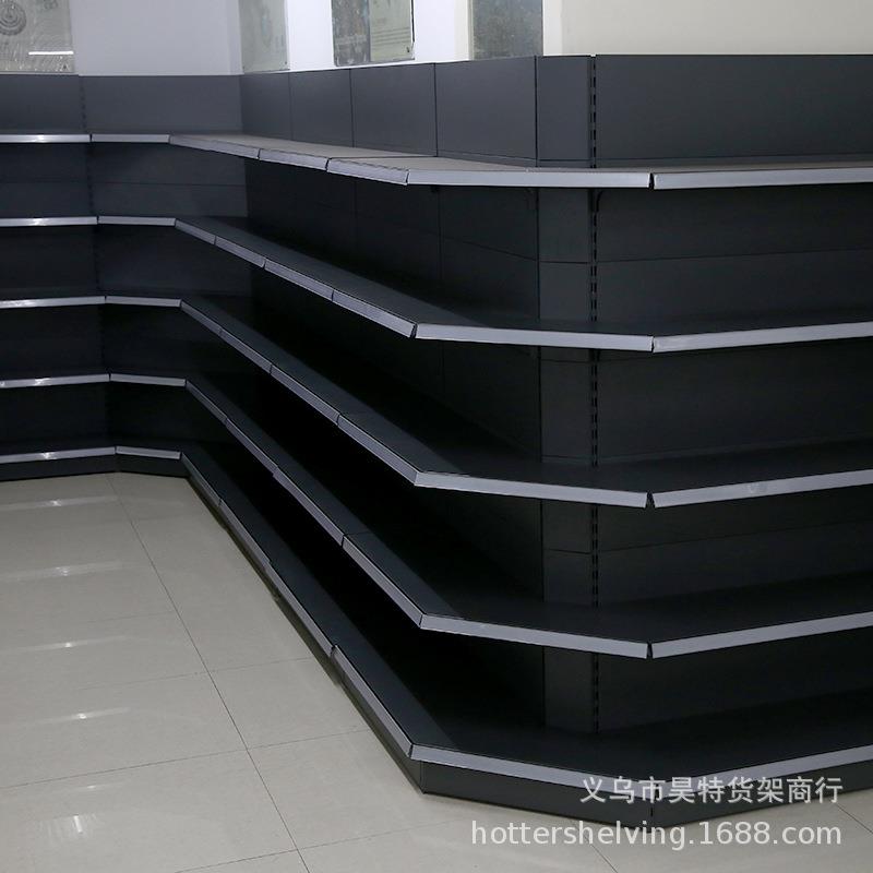 昊特尔新料超市货架靠墙角L型货架层格试内转角货架 - 实物图