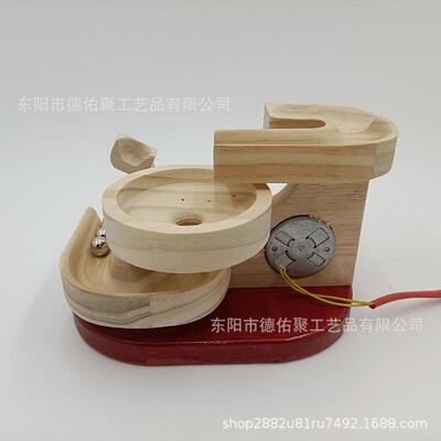 新款Kinetic Art创意式插电永动艺术小球摆件木质工艺品桌面摆件