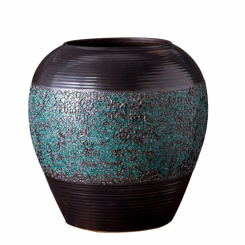 景德镇客厅陶瓷落地大花瓶玄关插花跳舞兰摆件中式水培器复古花瓶,家居饰品,花瓶,淘宝优惠券,粉丝福利购,淘宝优惠卷