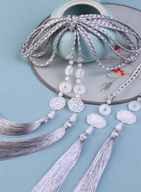 汉服腰带明制宫绦流苏腰佩禁步腰坠配饰品古风马面裙玉佩腰间挂件