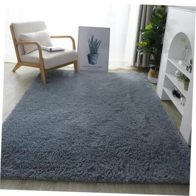 Fluffy Area Rugs for Bedroom Shaggy Floor Mat Carpet 地垫1