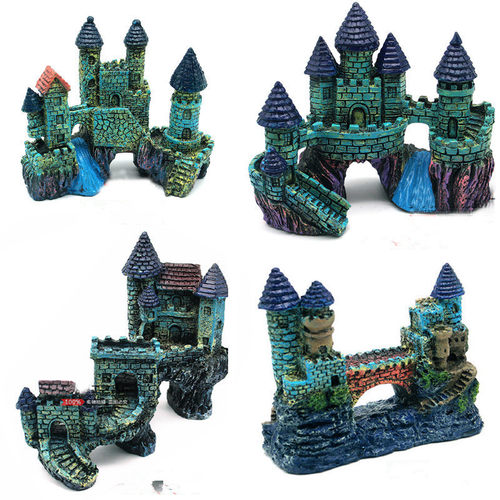 水族箱工艺品鱼缸造景建筑装饰