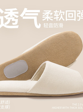 日式静音拖鞋女春夏软底无声家居室内家用四季木地板防滑男士凉拖