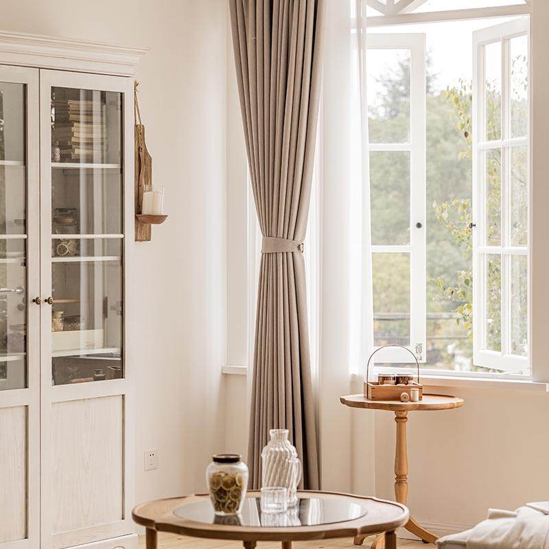 茶色定型高帘布厂家轻几何绍兴柯桥窗奶雪简约面料遮光纹尼尔暗奢,居家布艺,成品窗帘,淘宝优惠券,粉丝福利购,淘宝优惠卷