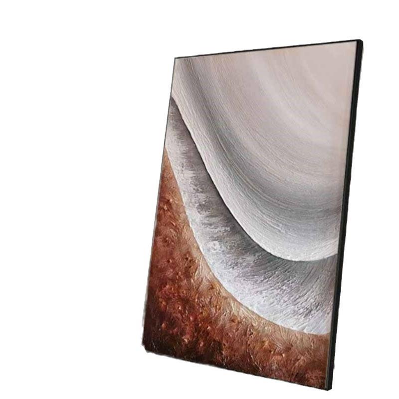 纯手工高档油画极简抽象画肌理立体画办公室酒店餐厅客厅卧室玄关