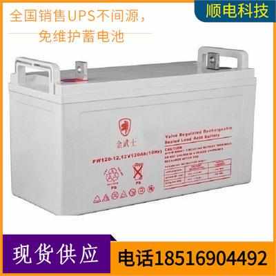 金武士蓄电池12V120AH铅酸PW120-12太阳能应急UPS/EPS电源直流屏