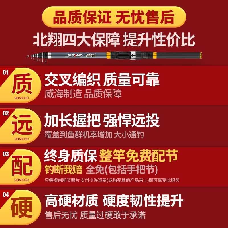 软尾小矶竿矶钓竿岸抛筏竿套装海杆抛竿裸伐竿钓鱼竿全套阀杆超轻