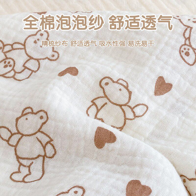 新款直销新生婴儿口水巾0-12个月宝宝纱布小方巾纯棉毛巾手帕洗脸