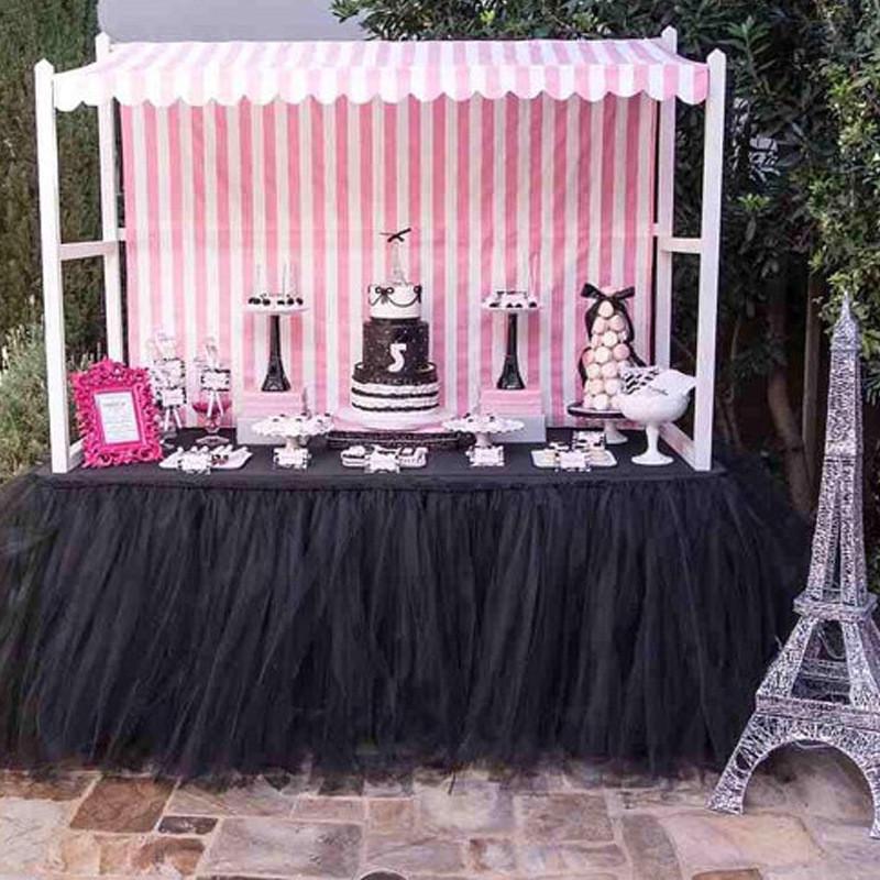 彩色超蓬网纱桌裙 tutu table skirt 可定制任何尺寸颜色厂家直销