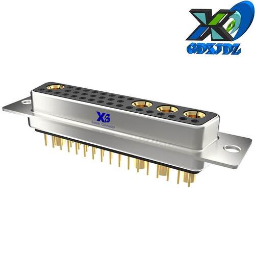 大电流D-SUB 36W4母头 射频同轴连接器 母座直插式 公座直插式