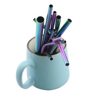 Stainless Straw Steel Colorful Reusab Metal Straws Drinking