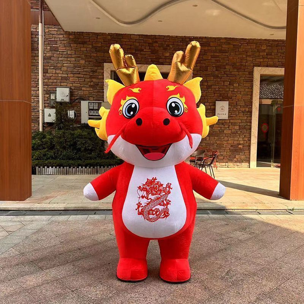 龙财神卡通人偶服行走道具服玩偶服年会表演网红款抖音爆款厂家