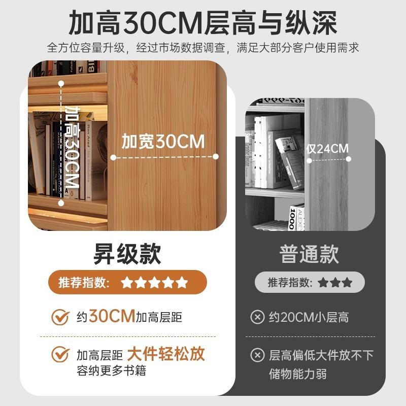书柜客厅电ECC视置展物柜旁柜一体靠墙防尘储物柜带门收纳示柜子