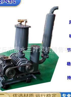 低QWD音鲁负压罗茨鼓风机印染纺织电镀氏吸气真空上罗料三噪叶茨