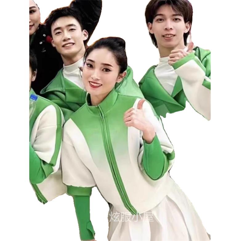 高档新款春同款上春山演款出服青春向太阳晚男女舞蹈表演啦动啦操