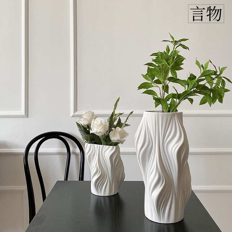 CMYD 晚风轻吻昨日的玫瑰 创意陶瓷花瓶小众民宿装饰摆件设计师款