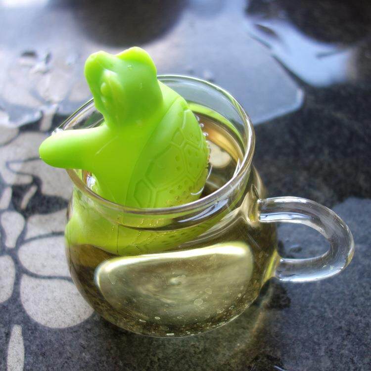 新款硅胶乌龟泡茶器乌龟造型过滤器乌龟硅胶茶漏 硅胶茶包