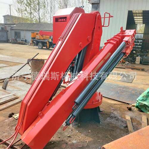 折臂吊随车吊小型车载液压折叠臂起重机3吨5吨船用折臂吊机