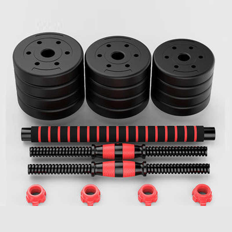 哑铃运动器材肌棉泡哑铃重练臂家用 商用男士杠铃健身套装足杠铃