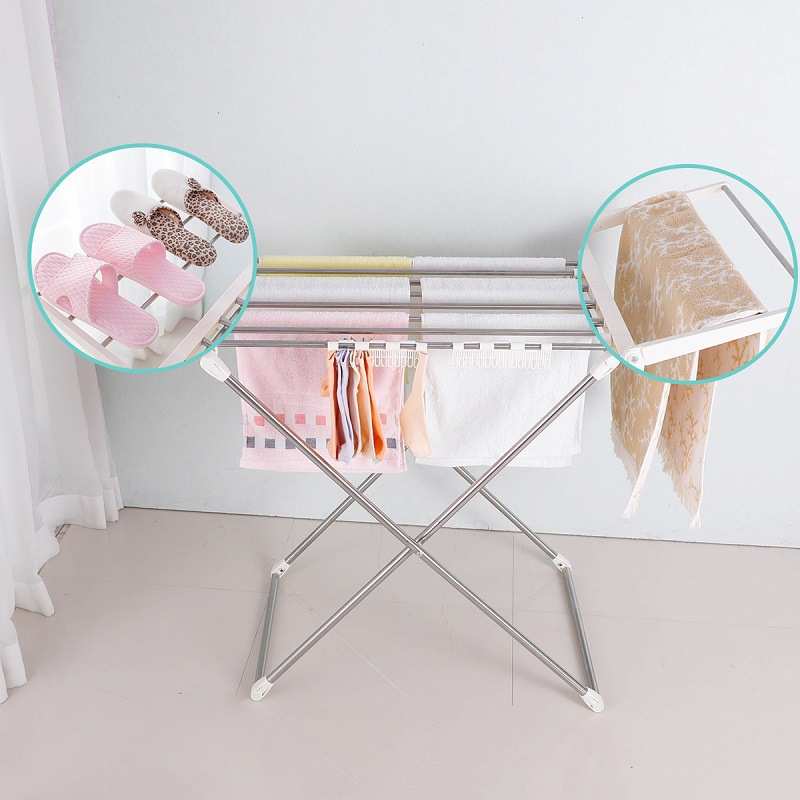 衣架被子阳台家用妮韩式室内外晾衣架凉落地晒衣架晾折叠架优宝晒