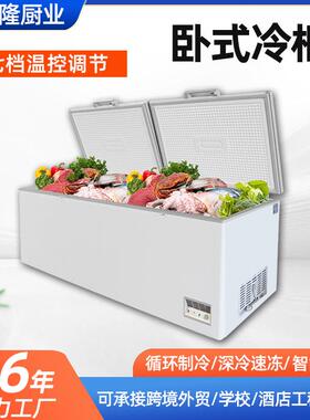 商用冰柜牛肉冷藏冷冻柜雪糕肉类冰箱展示柜保鲜双温速冻柜冷柜