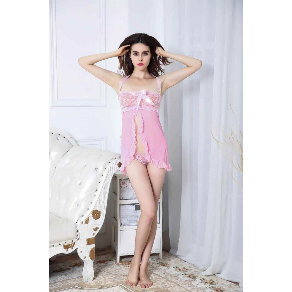 neck lingerie wrap sexy halter cute chest lingerie