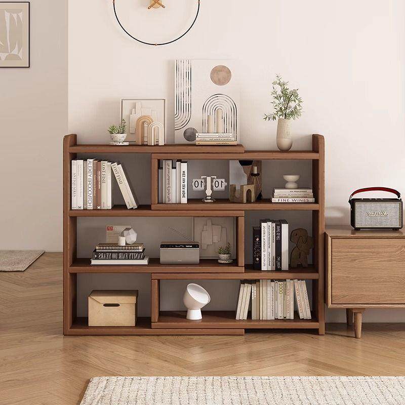 实木床头SIQ款柜子现代家居卧室可伸缩小物收纳柜多层新架书置架