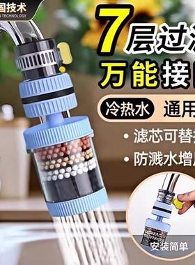 2026新款过滤器自来水外置过滤器德国精工过滤棉通用接口净水防溅