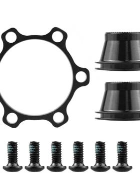 WALGUN自行车前花鼓转换座ARC法兰碟片转换座前轮100转110*15配件