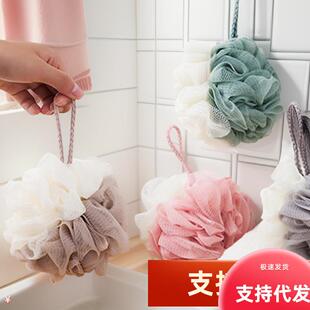 Dual-color foaming bath sponge, large bath flower, bath spon