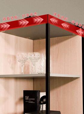 方形60度旋转柜五金件创意家3轨具展厅直QMR角柜转盘转轴底座配道