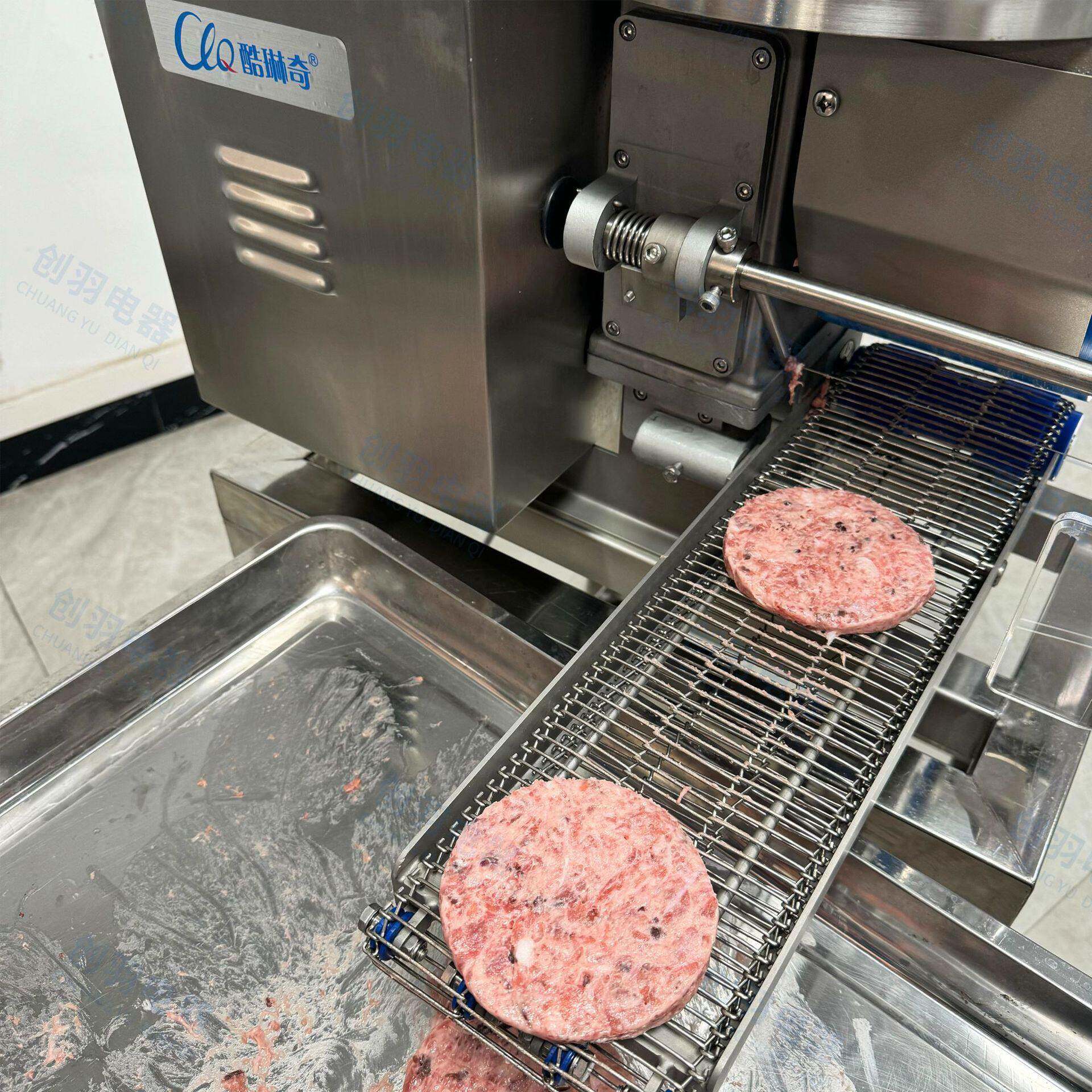 端早餐玉米胡萝卜猪肉饼机 大产量不锈钢肉制品牛肉饼成型机