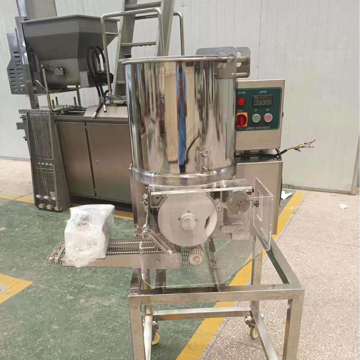 肉饼成型机汉堡夹心肉饼成型机现货鱼饼压肉饼机南瓜饼土豆饼制作
