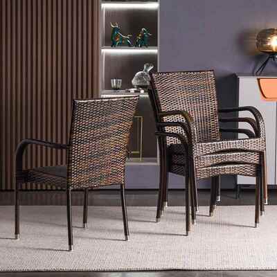 藤椅靠背椅单人藤编阳台家艺用休闲TIZ椅防水防晒现代约铁简轻奢
