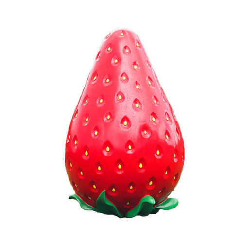 仿真草莓雕塑座椅户外农场采摘园造景装饰大号玻璃钢水果摆件模型