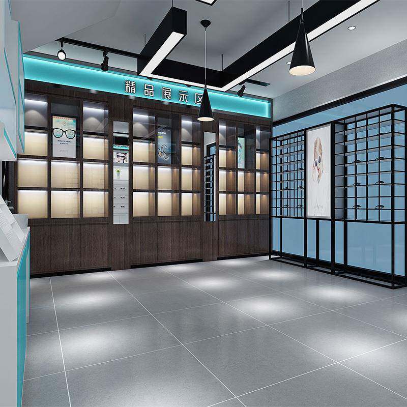 眼镜展示柜玻璃柜台展柜中岛眼镜店产品货架陈列柜子多功能落地式